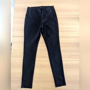 Theory black pull on pants size 4